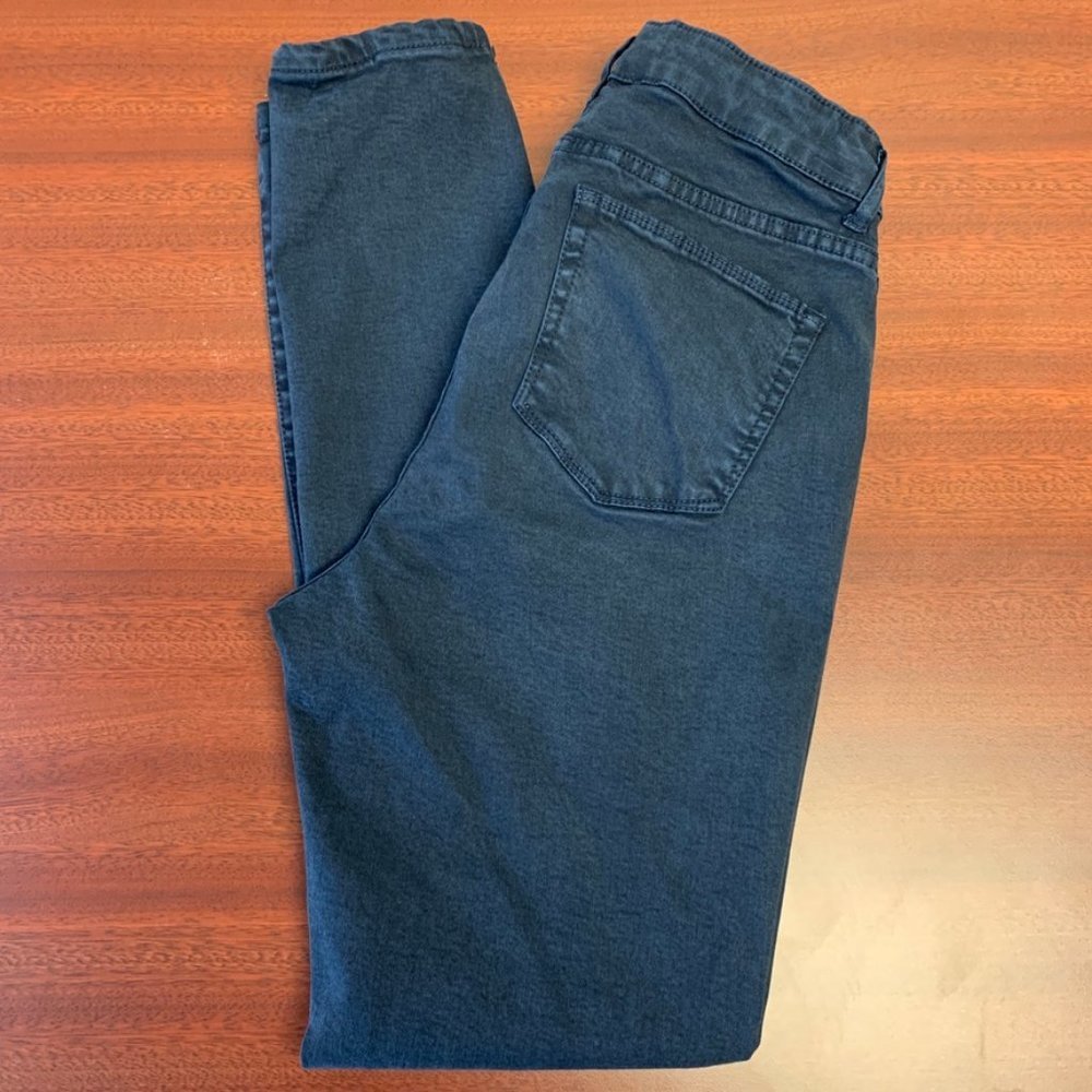 Ellen Tracy Denim Refined Mid Rise Dark Blue